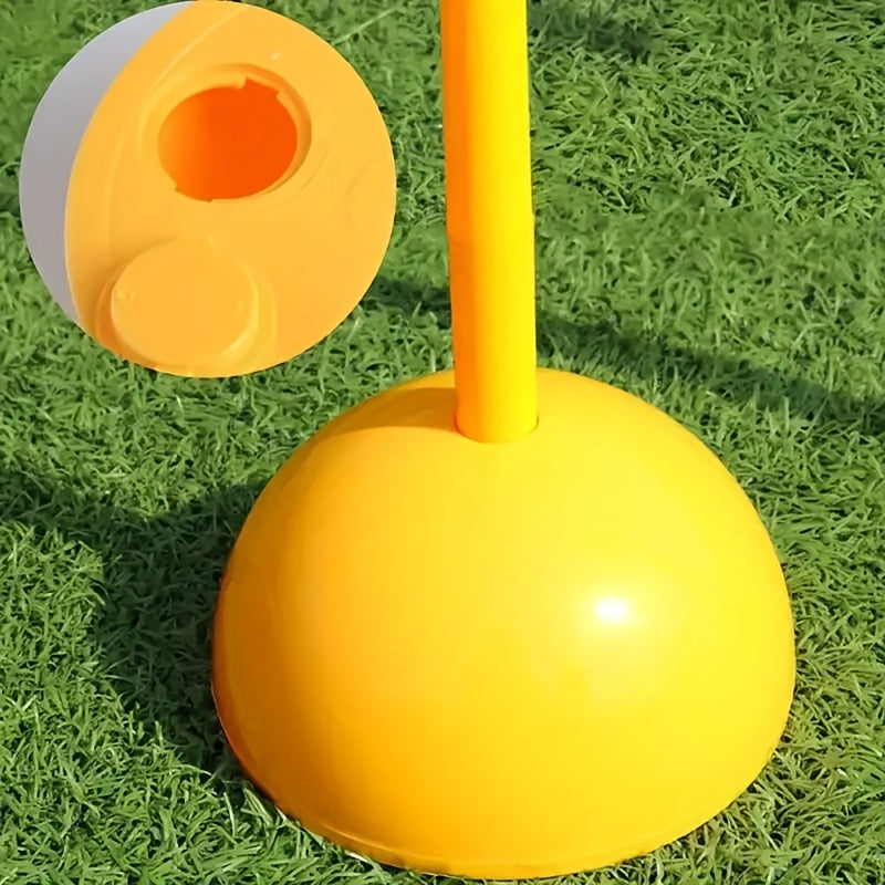Soccer Goal Post Obstacle Markers, 50.01 cm, 4pcs Set (3 Poles + 1 Base) - Durable PVC Training Poles, Suitable for Soccer, Field Hockey, Outdoor Obstacle Poles, Ideal for Agility/Speed/Tactical Drills and Team Building, Portable Obstacle Training