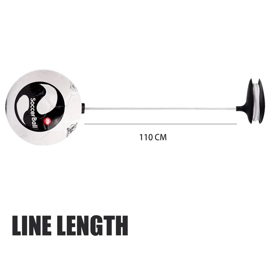 Football Training Ball Kick Soccer Ball Practice Belt TPU Size 2 Football Rope Touch Solo Kickwith String Beginner Trainer
